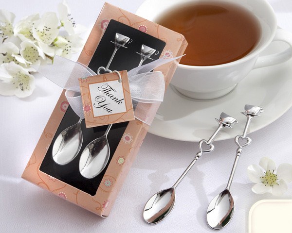Set cucharas de café cromadas en plata