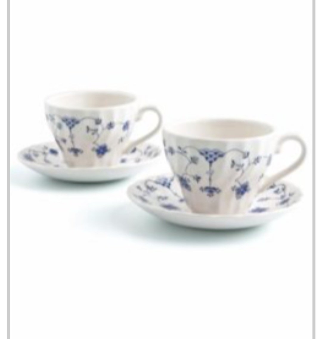 CHURCHILL SET DE 2 TAZAS CON PLATILLOS , FINLANDIA