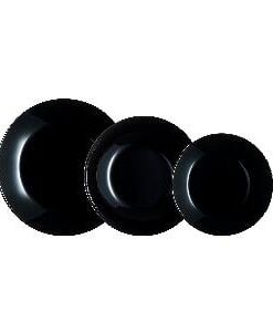 Alternative view of Luminarc Vajilla 18 pzs color negro modelo Zelie