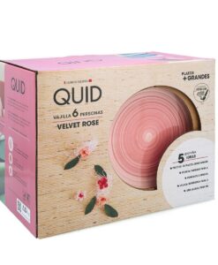 Alternative view of QUID VAJILLA CERÁMICA VELVET ROSA P