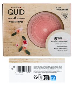 QUID VAJILLA CERÁMICA VELVET ROSA P